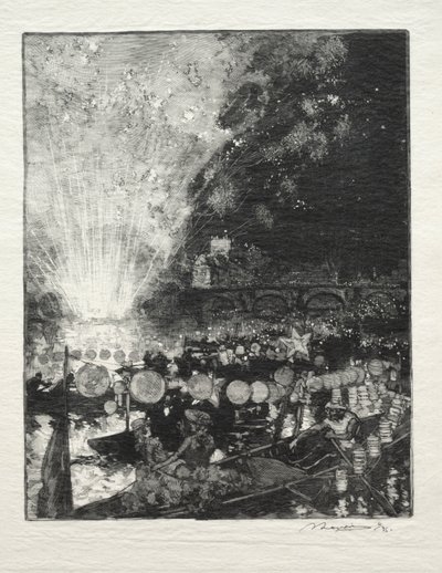 Impreza wenecka autorstwa Auguste Louis Lepère