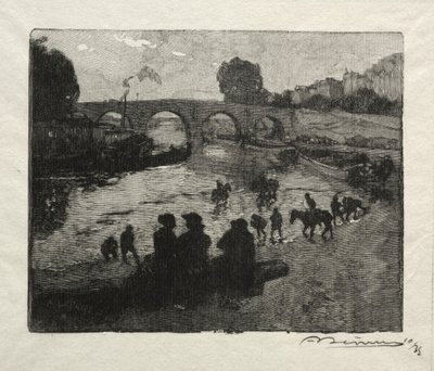 Poidło Pont Marie. autorstwa Auguste Louis Lepère