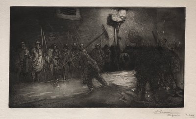 Zamiatacze Nocy autorstwa Auguste Louis Lepère