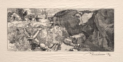 Kamieniołom piaskowca autorstwa Auguste Louis Lepère