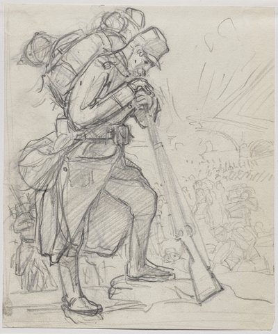 Rekolekcje po Charleroi... autorstwa Auguste Louis Lepère