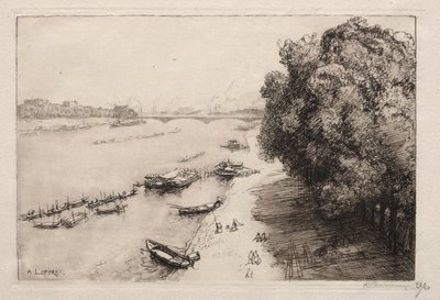 Sekwana przy Pont Nationale, 1914. autorstwa Auguste Louis Lepère
