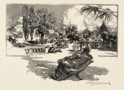 Taras Sztuk Wyzwolonych. autorstwa Auguste Louis Lepère
