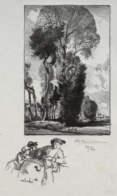 Le Bocage, 1909. autorstwa Auguste Louis Lepère