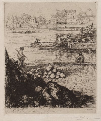 Doker: Quai de la Gare, 1894. autorstwa Auguste Louis Lepère