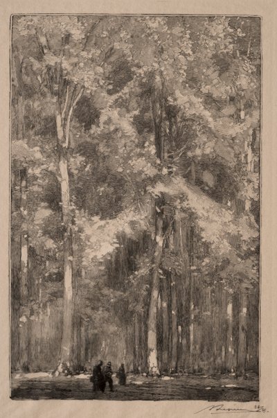 Le Matin, skrzyżowanie Forts Marlotte, 1889. autorstwa Auguste Louis Lepère