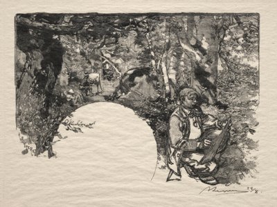 Malarze, 1890. autorstwa Auguste Louis Lepère