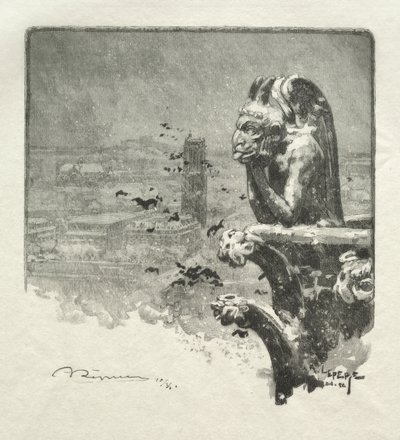 Stryge Notre Dame autorstwa Auguste Louis Lepère