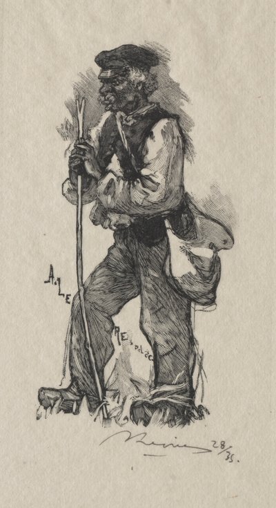 Wężowy pogromca, 1889. autorstwa Auguste Louis Lepère