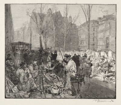 Rynek złomu autorstwa Auguste Louis Lepère