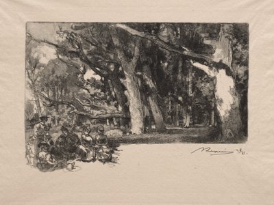 Południe w lesie autorstwa Auguste Louis Lepère