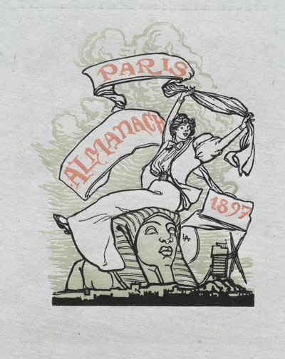 Almanach Paryski, 1897: Tylna okładka autorstwa Auguste Louis Lepère