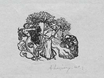 Almanach Paryski, 1897: Końcówka, jesień autorstwa Auguste Louis Lepère