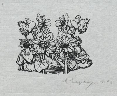 Almanach Paryski, 1897: Końcówka, lato autorstwa Auguste Louis Lepère