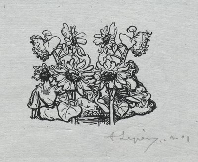 Almanach Paryski, 1897: Końcówka, lato, 1897. autorstwa Auguste Louis Lepère