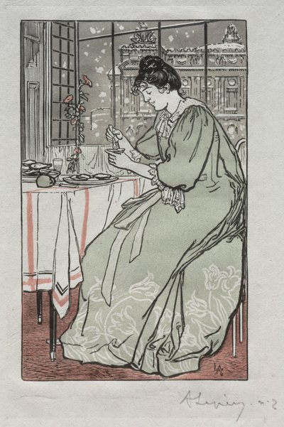 Almanach Paryski, 1897: Zima, 1897. autorstwa Auguste Louis Lepère