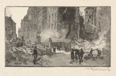 Umieść Gersona i Rue Restot. autorstwa Auguste Louis Lepère