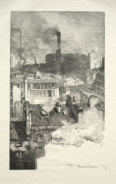 Dzielnica gobelinów autorstwa Auguste Louis Lepère