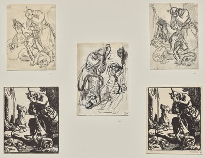 niemiecki żołnierz autorstwa Auguste Louis Lepère
