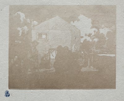 Żebracy w ostatnim domu autorstwa Auguste Louis Lepère
