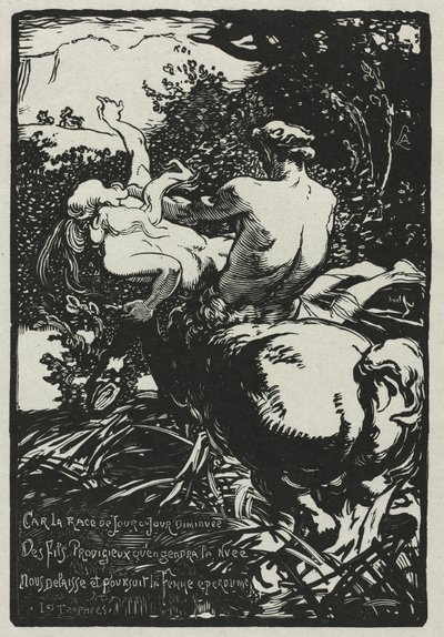 Centaur, 1896. autorstwa Auguste Louis Lepère