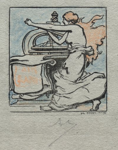 Drukarka. autorstwa Auguste Louis Lepère