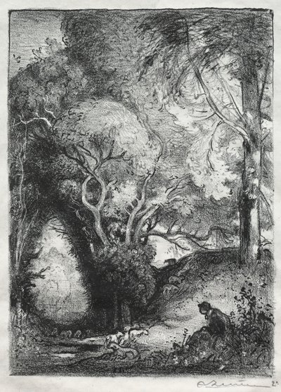 Wąwóz w czerwcu autorstwa Auguste Louis Lepère