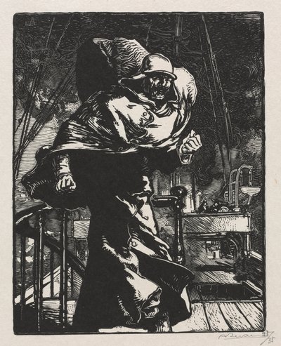 Wojna 1914. Pierwsza seria. Cesarz Wilhelm w gniewie, 1915. autorstwa Auguste Louis Lepère
