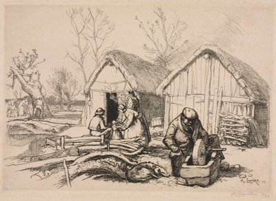 Dom drwali Vendée, 1915. autorstwa Auguste Louis Lepère
