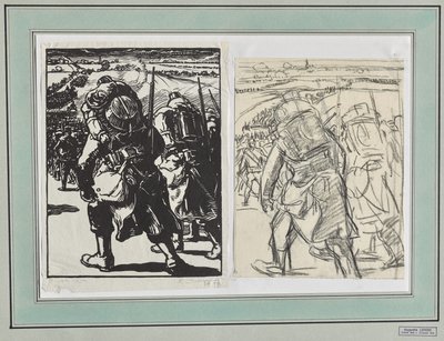 Oddział w marszu autorstwa Auguste Louis Lepère