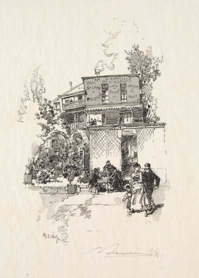 Guinguette. autorstwa Auguste Louis Lepère