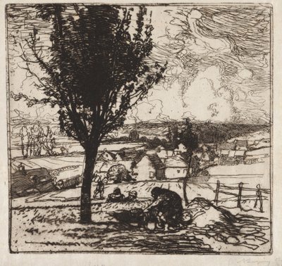 Życzenia Jouy-le-Moutiera, 1893. autorstwa Auguste Louis Lepère