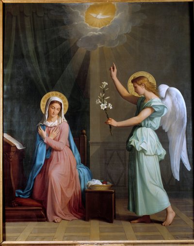 Obraz Zwiastowania Augusta Picchona (1805-1900) autorstwa Auguste Pichon