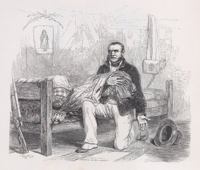 Stara flaga z Dzieła wszystkich Bérangera, 1836. Twórcy: Auguste Raffet, Lacoste, Eugène Guillaumot. autorstwa Auguste Raffet, Lacoste, Eugène Guillaumot