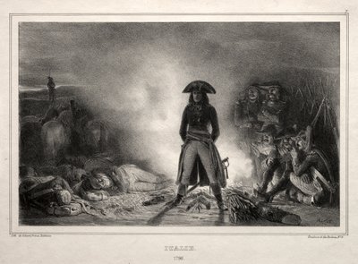 Album na rok 1836: Włochy, 1796, Napoleon Bonaparte autorstwa Auguste Raffet