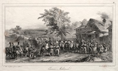 Album na rok 1831: Konwój wojskowy, 1831. autorstwa Auguste Raffet