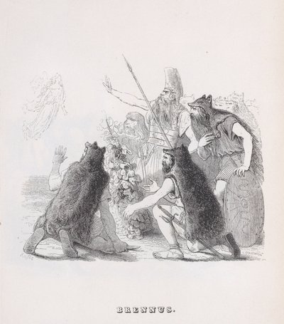 Brennus z Dzieła wszystkich Bérangera, 1836 autorstwa Auguste Raffet