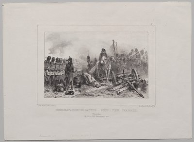 Album litograficzny z 1837 roku: Half-batalion na lewo…Cel!…Fire!…Load autorstwa Auguste Raffet