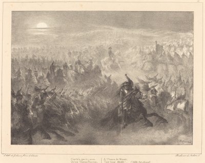 Nocna recenzja autorstwa Auguste Raffet