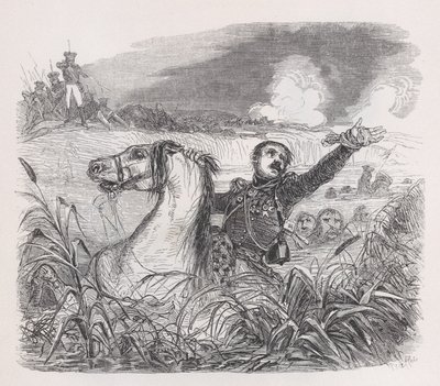 Poniatowskiego z Dzieł wszystkich Bérangera, 1836. autorstwa Auguste Raffet