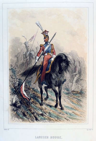 Czerwony Lansjer, 1859. autorstwa Auguste Raffet