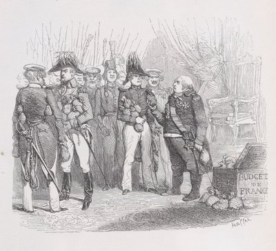 Barbarzyński Święty Sojusz z Dzieł Wszystkich Bérangera, 1836. autorstwa Auguste Raffet