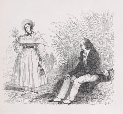 Córka Ludu z Dzieł Wszystkich Bérangera, 1836 autorstwa Auguste Raffet