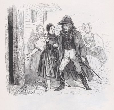 Wygnany z Dzieł Wszystkich Bérangera, 1836. autorstwa Auguste Raffet