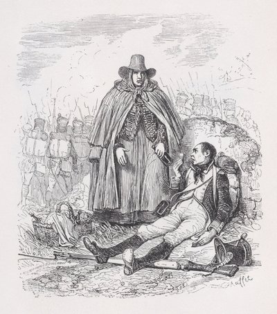 Vivandière z Dzieł wszystkich Bérangera, 1836. autorstwa Auguste Raffet