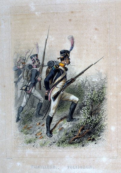 Tyralier Voltigeur, strzelec, 1859. autorstwa Auguste Raffet