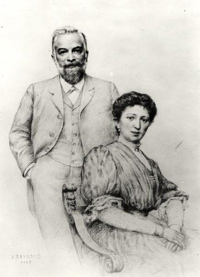 Adolphe Giraudon (1849-1929) i jego żona Claire, 1907 autorstwa Auguste Raynaud