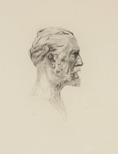 Antonin Proust, c.1884 (akwaforta) autorstwa Auguste Rodin