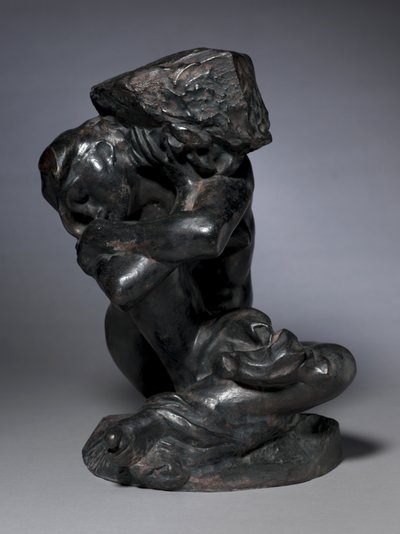 Upadła kariatyda niosąca swój kamień autorstwa Auguste Rodin