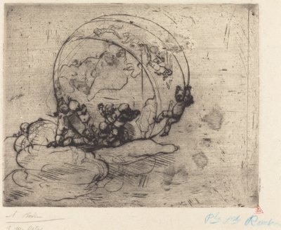Amorki prowadzą świat, 1881. autorstwa Auguste Rodin